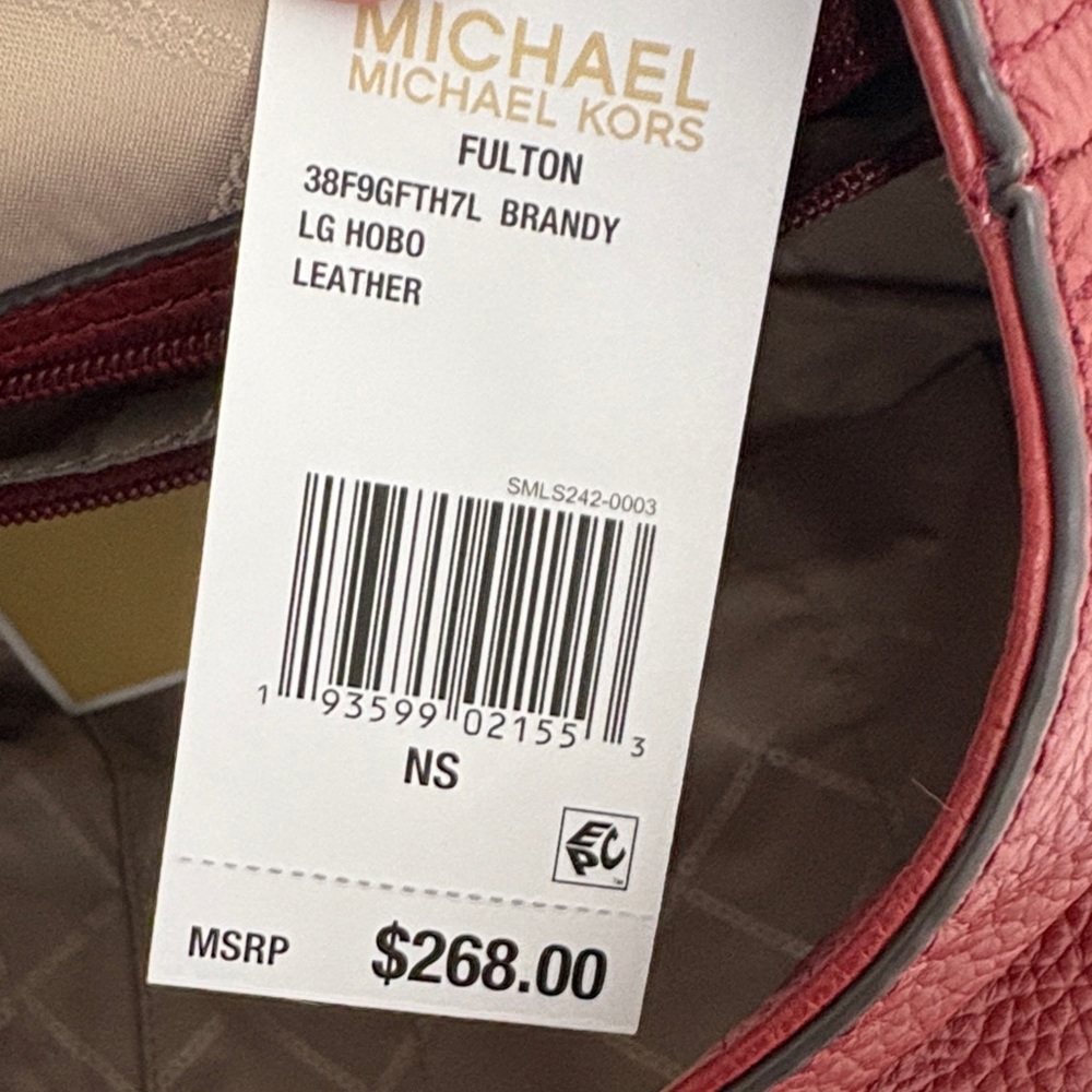 Michael Kors Rich Burgundy Hobo Bag - Picture 11 of 11